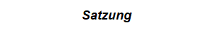 Satzung